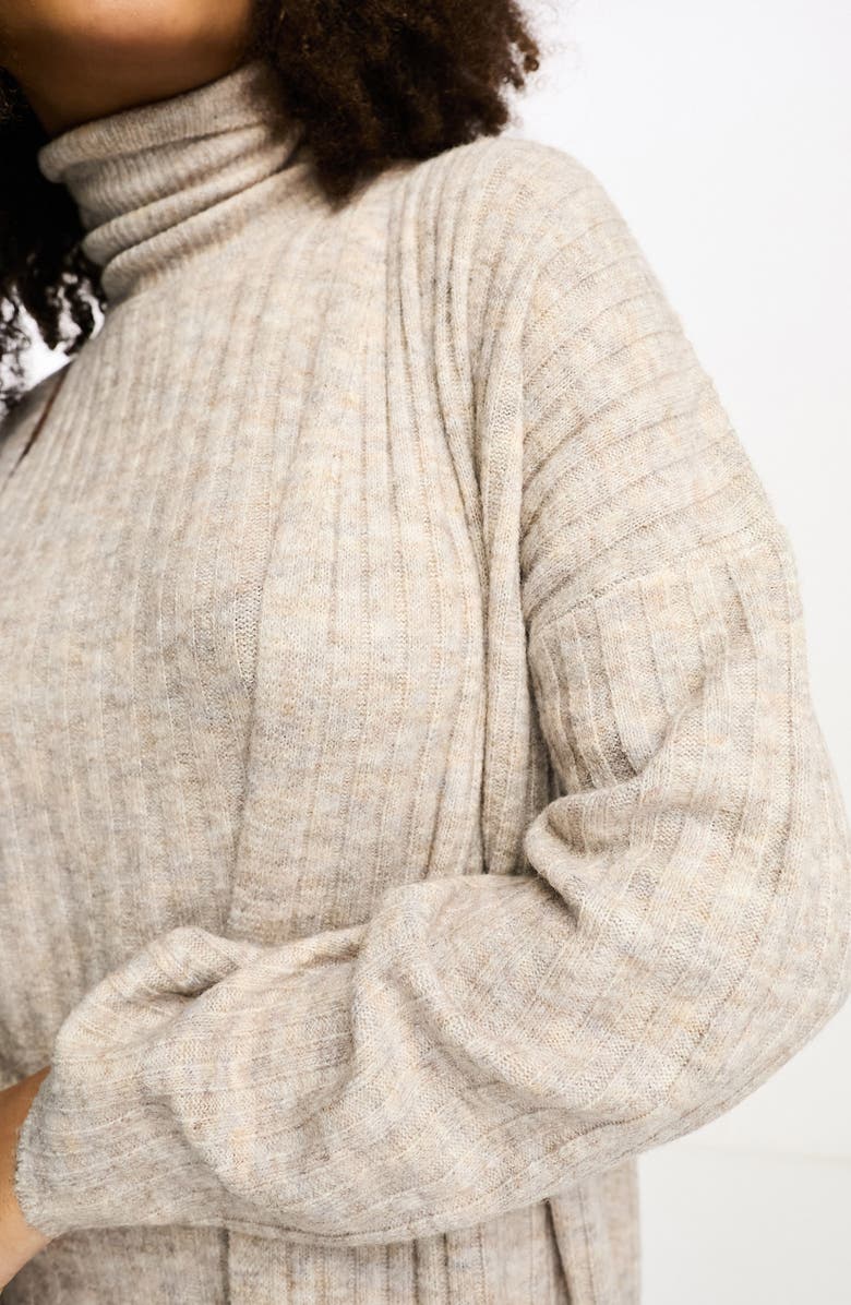 ASOS DESIGN Rib Maxi Cardigan, Alternate, color,