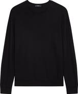 Theory Long Sleeve Silk & Cotton T-Shirt