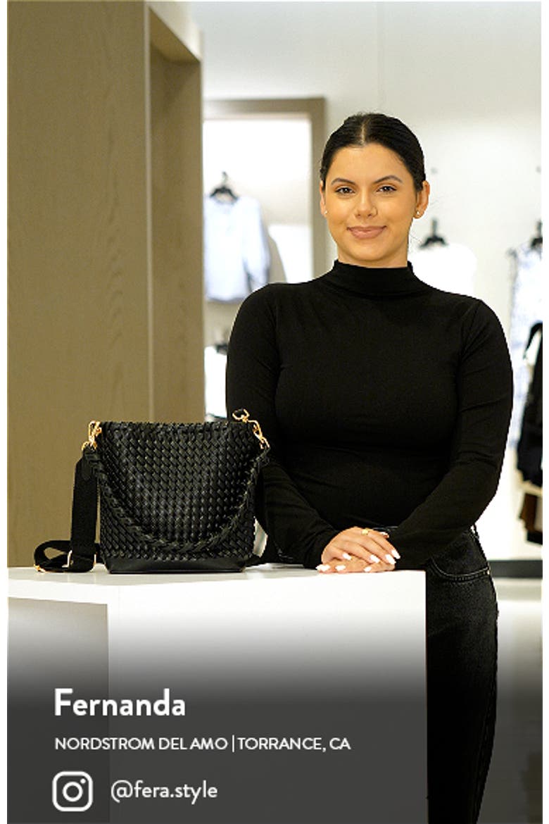 Sienna Weave Faux Leather Shoulder Bag video