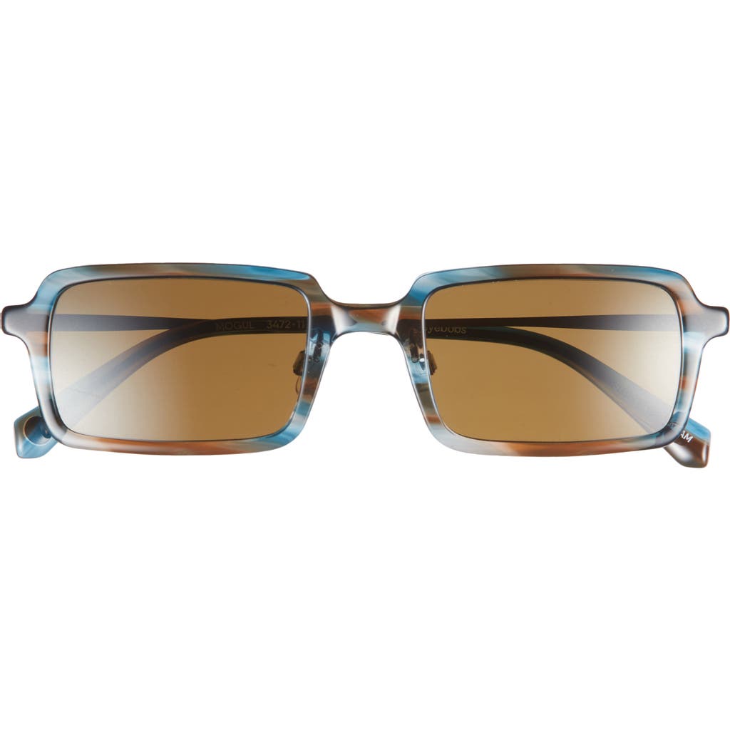 Eyebobs Mogul 50mm Small Polarized Rectangular Sunglasses In Blue