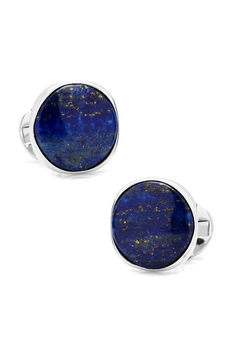 Lapis Cuff Links & Studs Set, Alternate, color, BLUE