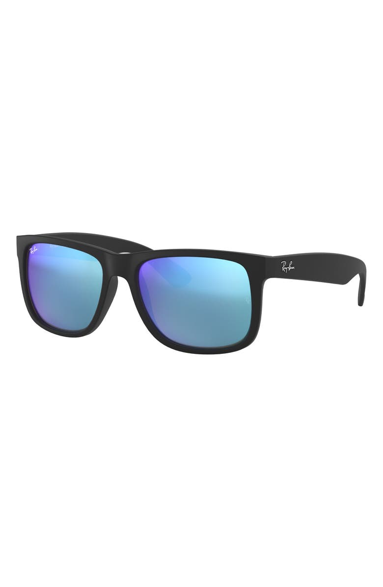 Ray-Ban 51mm Mirrored Pilot Sunglasses, Alternate, color, Blue Green Mirror