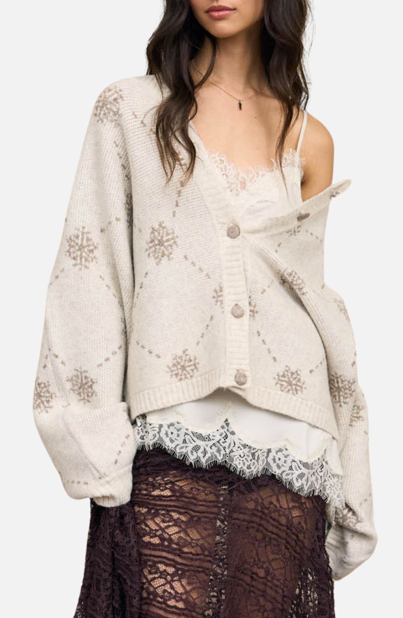 Jacquard Cardigan