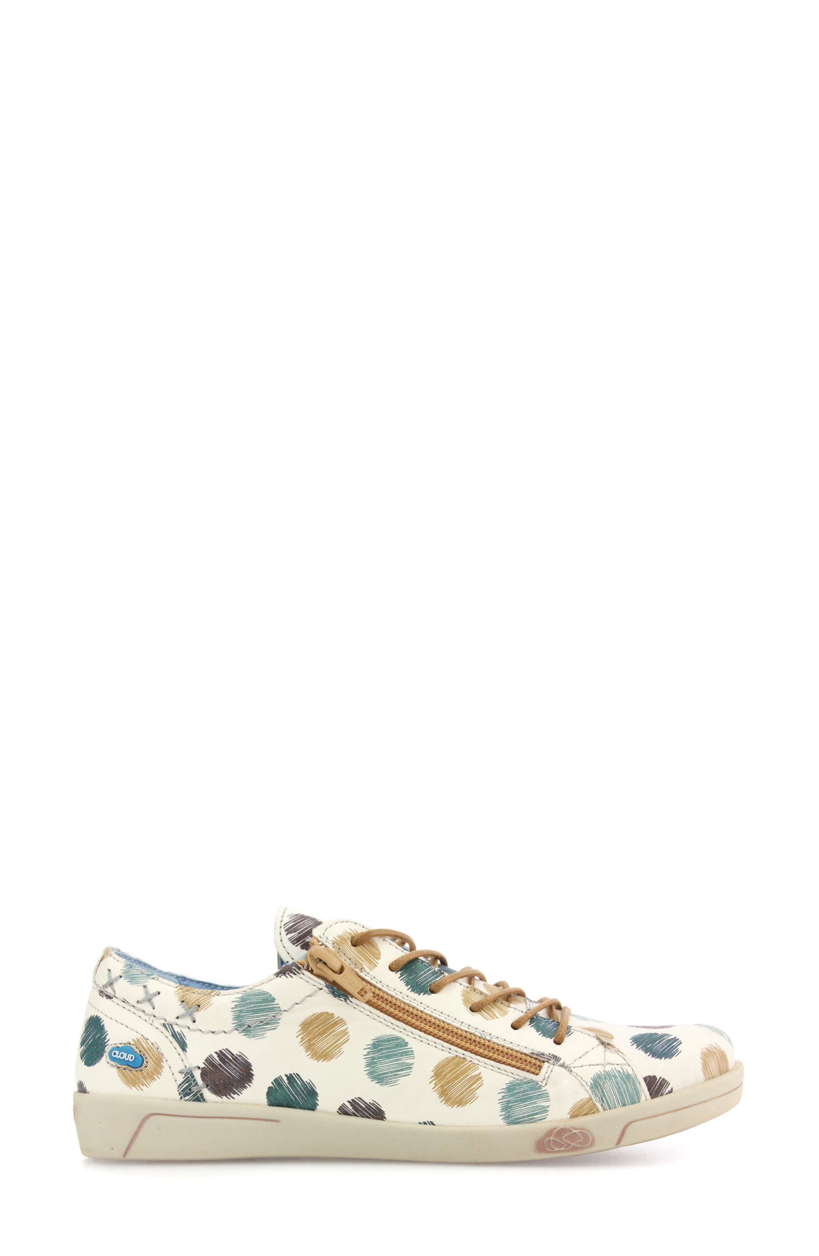 Aika Print Sneaker, Alternate, color, CIRCLES MULTICOLOR LEATHER
