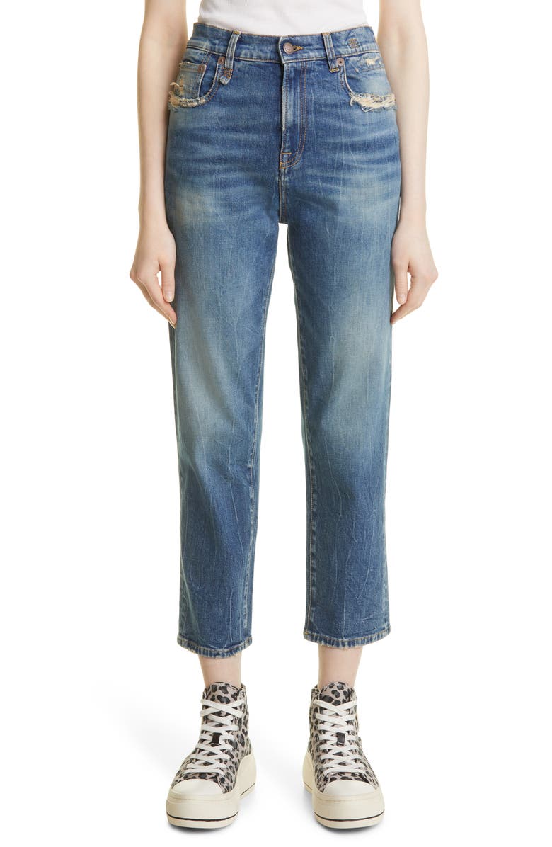 R13 Shelley Slim Straight Leg Jeans, Main, color,