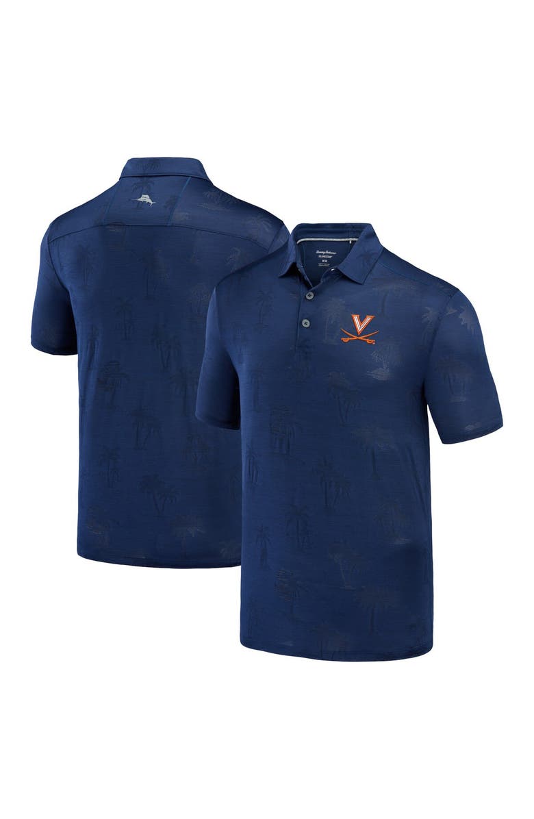 Tommy Bahama Men's Tommy Bahama Navy Virginia Cavaliers Sport Palm Coast Palmera IslandZone Polo, Alternate, color, Navy
