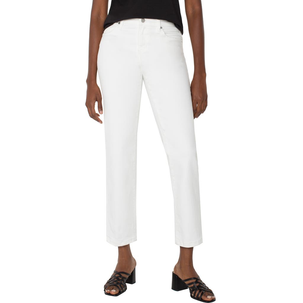 Liverpool Los Angeles Liv Non-skinny Skinny Jeans In Bone White