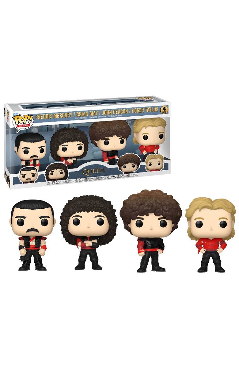 Funko Radio Ga Ga (Queen) Funko Pop! Rocks 4-Pack, Main, color, Multi-Color