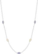 Estella Bartlett Moonstone & Blue Lace Agate Chain Necklace