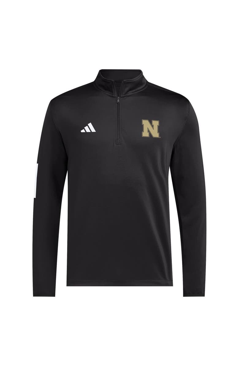 adidas Men's adidas Black Nebraska Huskers Half-Zip Golf Jacket, Alternate, color, Black
