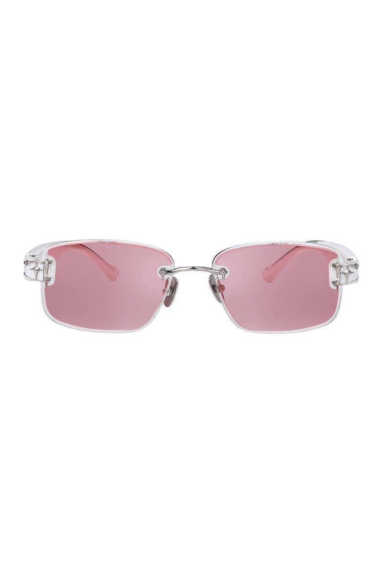 Aura Touch Prismatic Sunglasses, Main, color, White