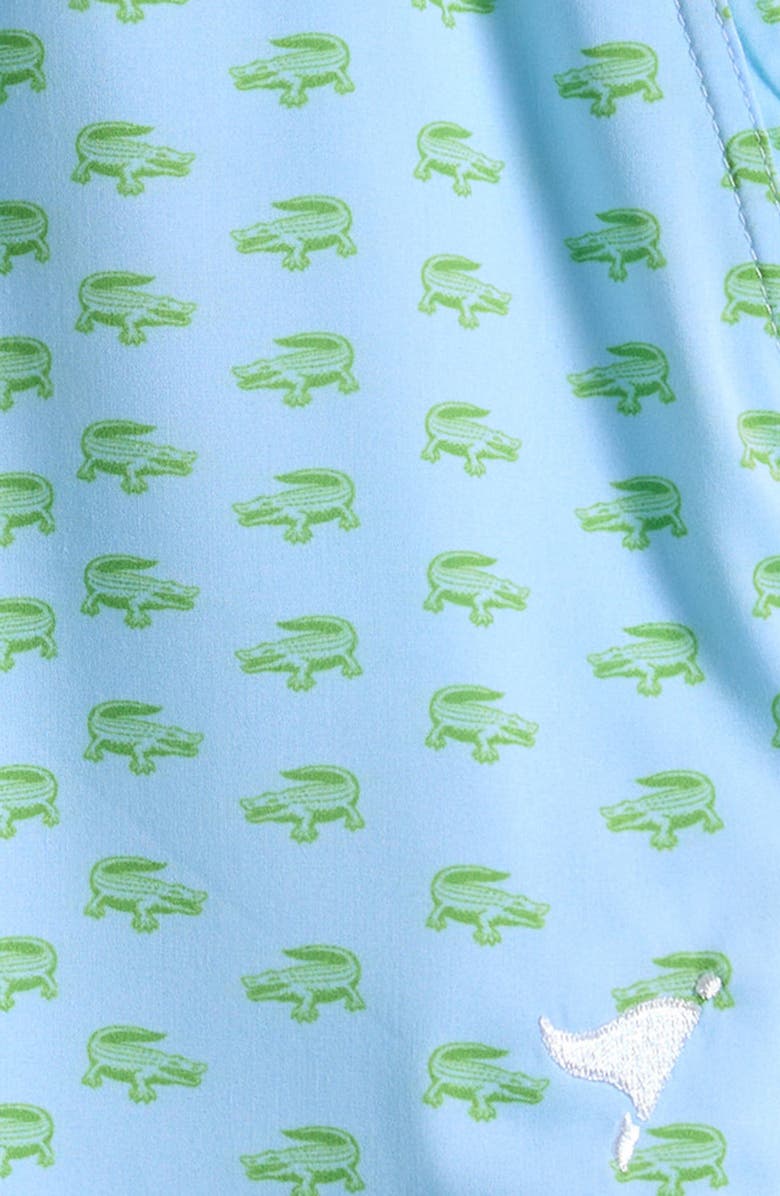 AMERICAN FIT Kids' Alligator Print Shorts, Alternate, color, Pastel Blue