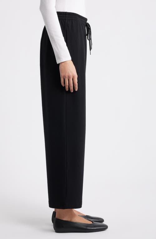 Caslonr Caslon(r) Ankle Wide Leg Sweatpants In Black