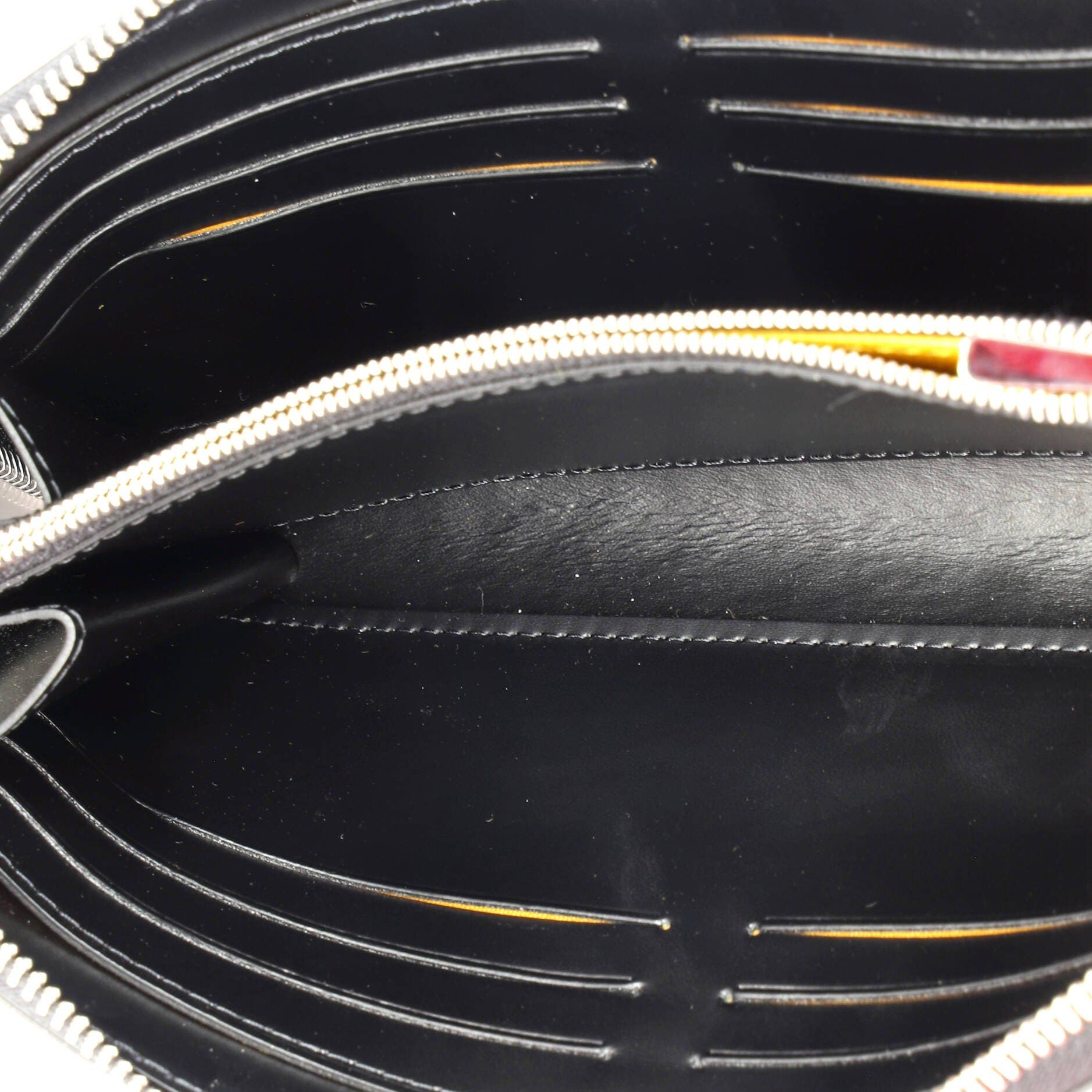 Pre-Owned Goyard Matignon Zip Wallet Coated Canvas with Leather, Alternate, color, Black