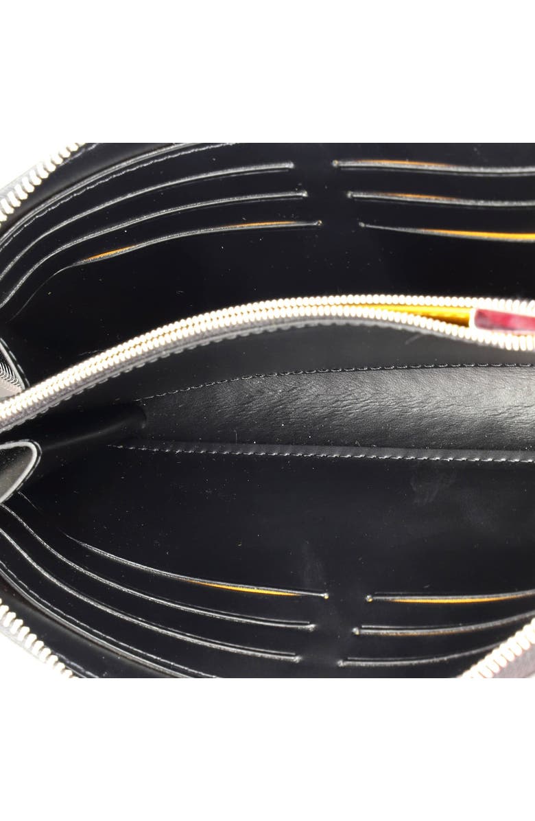 Pre-Owned Goyard Matignon Zip Wallet Coated Canvas with Leather, Alternate, color, Black