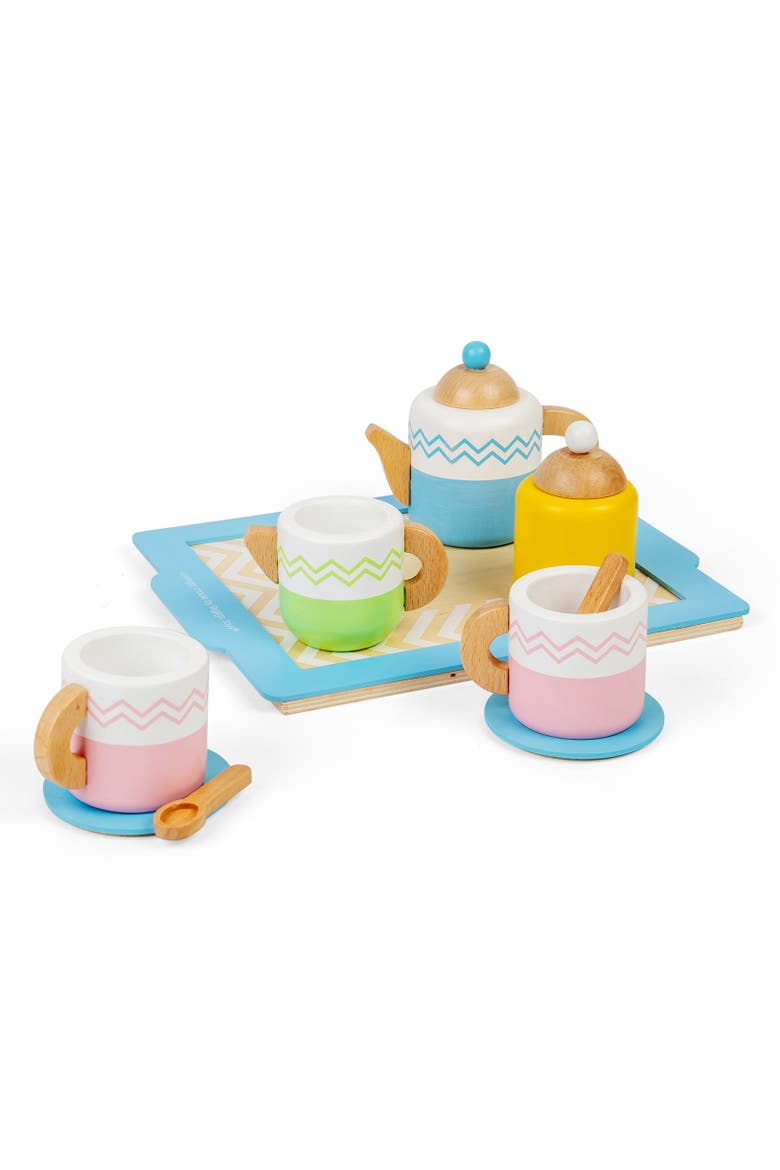 Tea Tray Set, Main, color, Multicoloured