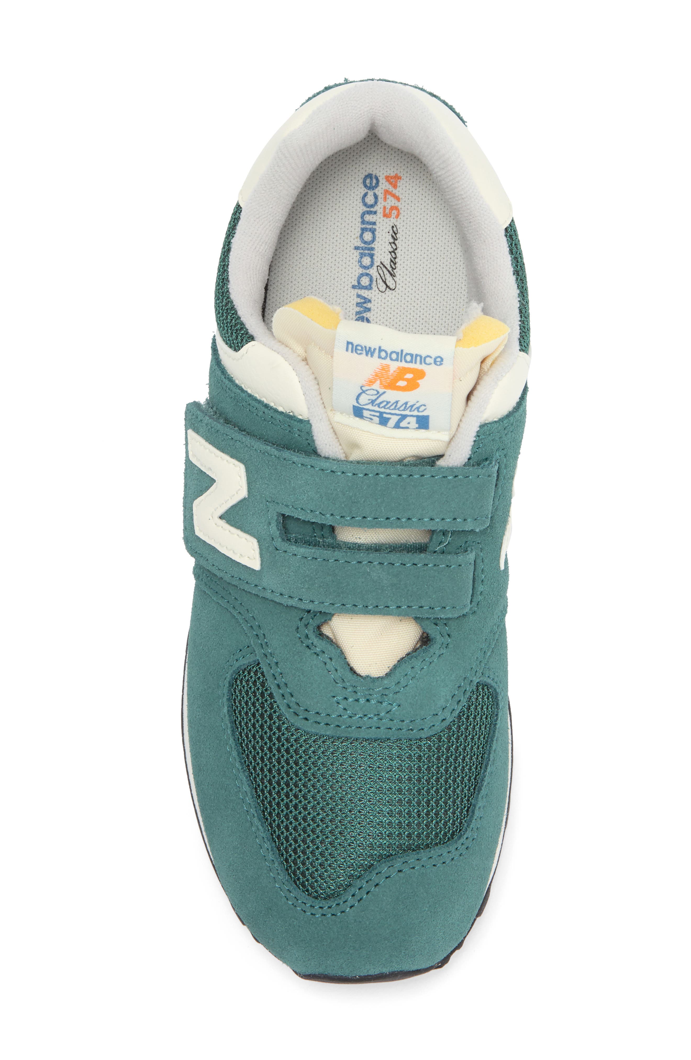 New Balance Kids' 574 Sneaker, Alternate, color, New Spruce/ Blast Red