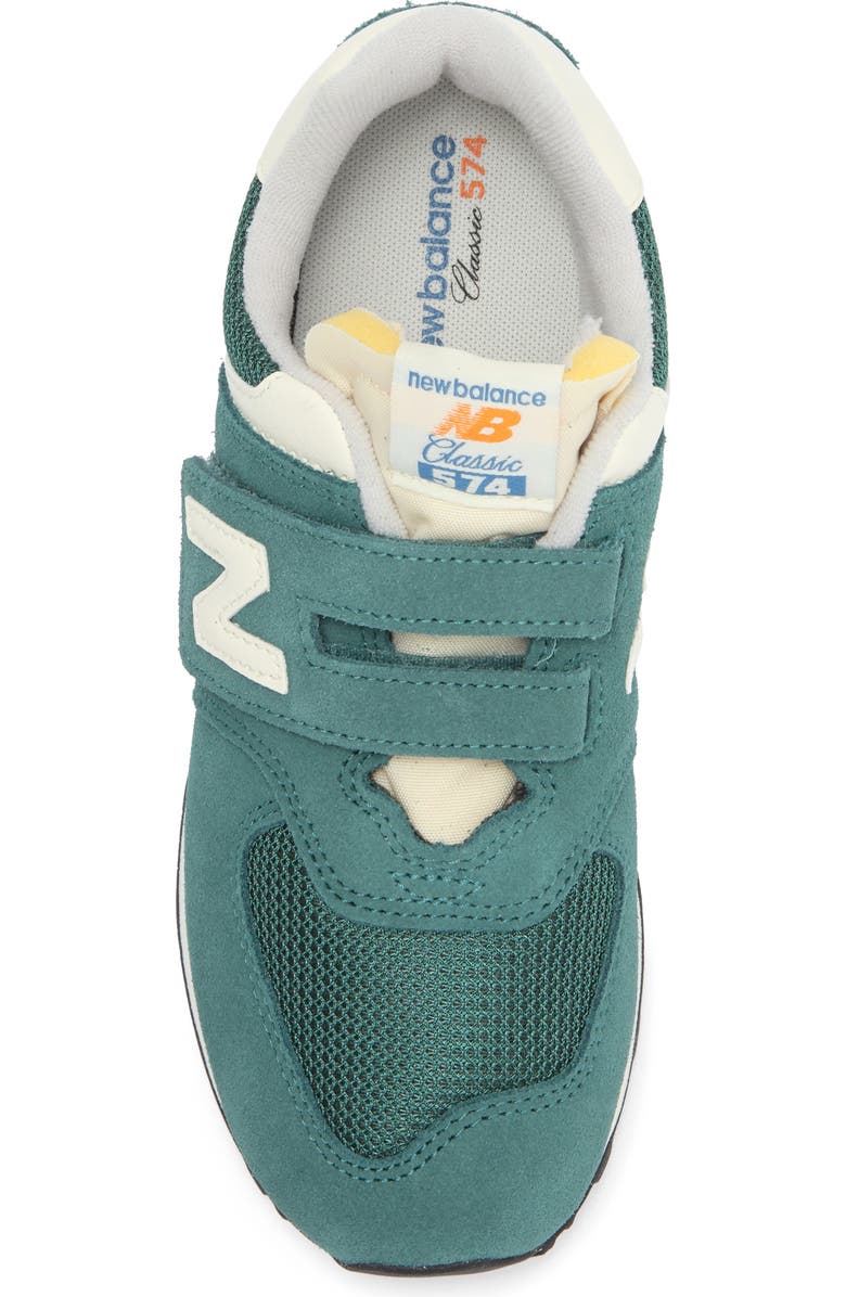 New Balance Kids' 574 Sneaker, Alternate, color, New Spruce/ Blast Red