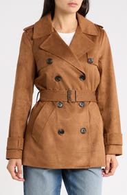 BCBGeneration Faux Suede Trench Coat