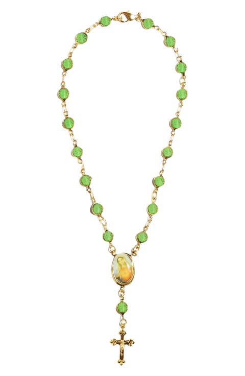 18k Gold Plated Rosary Anklet