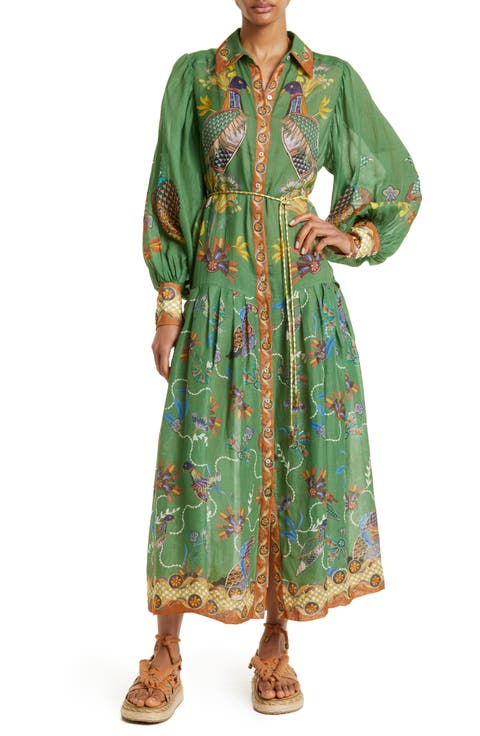 Birdie Belted Long Sleeve Shirtdress