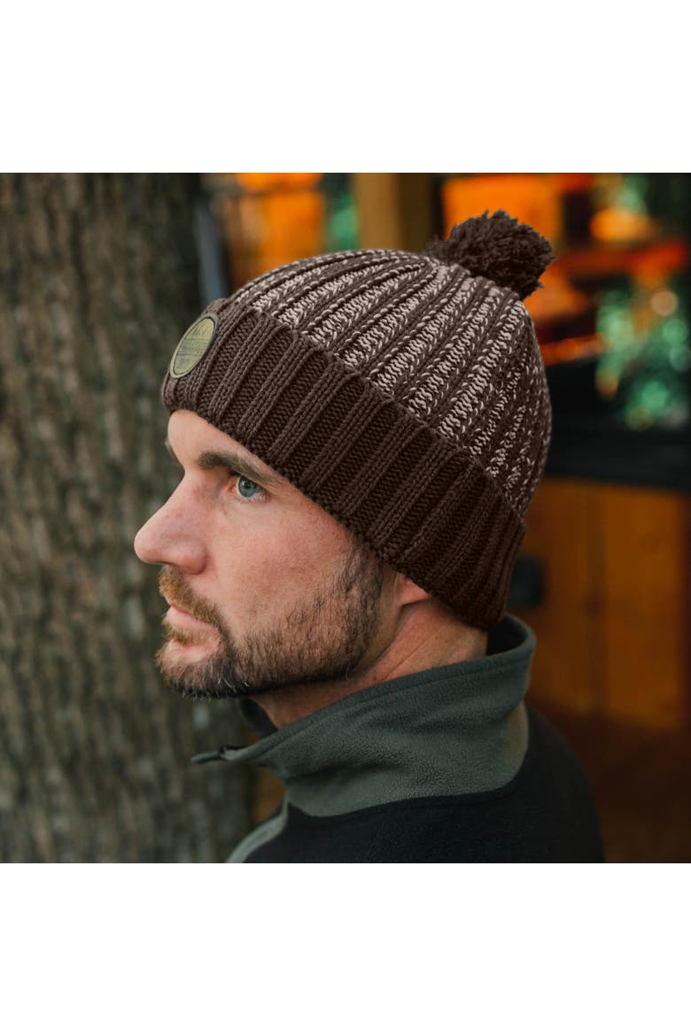 Mission Women's Cable Knit Beanie, Alternate, color, Brown/Khaki