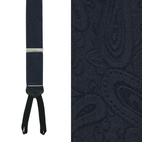 Big & Tall Banbury Tone on Tone Paisley Silk Formal Suspenders (Braces)