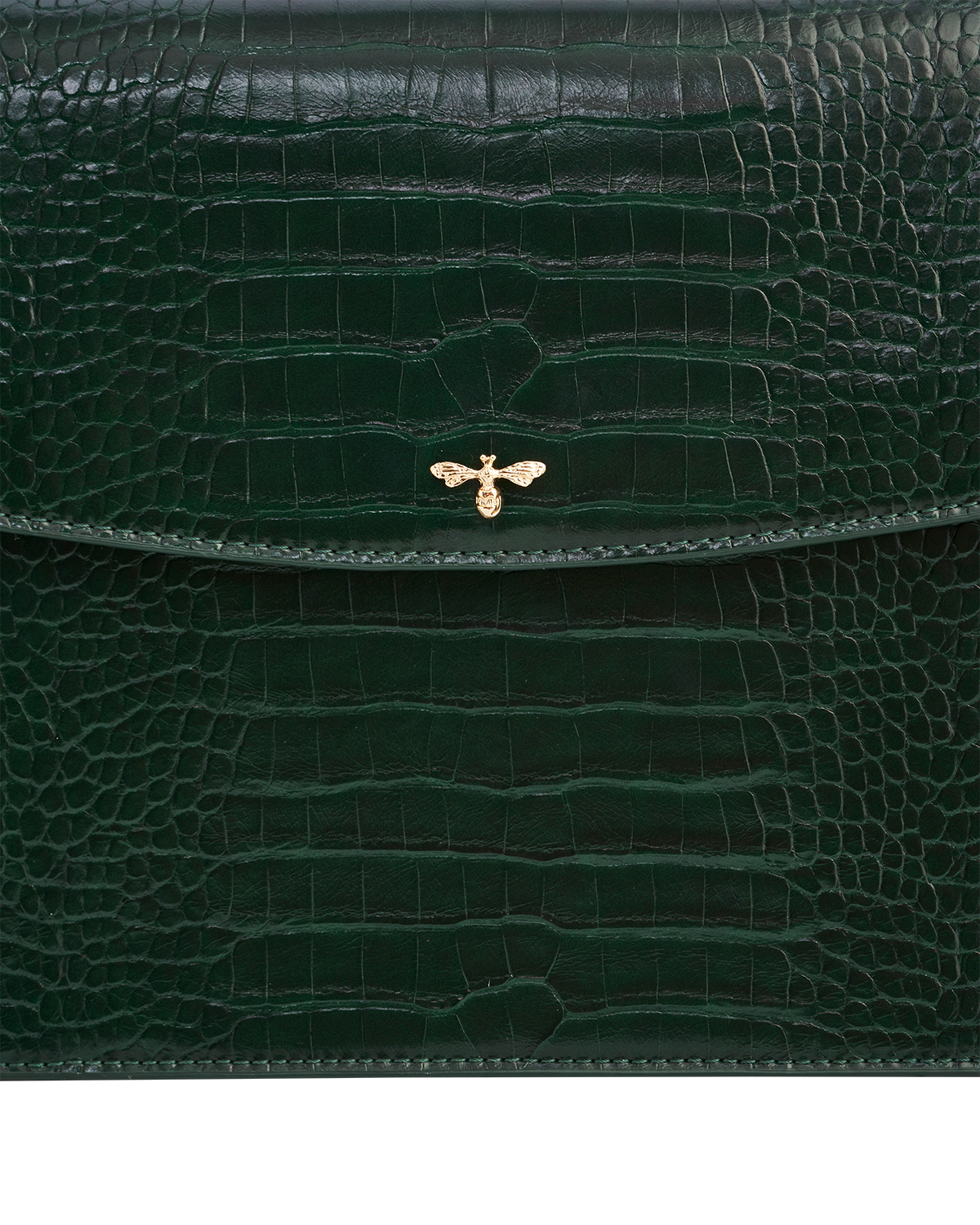 Eliza Croc Top Handle Purse, Alternate, color, Dark Green