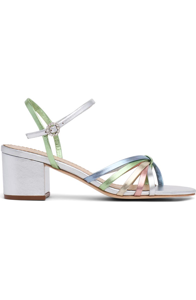 Cinq à Sept Nicole Metallic Ankle Strap Sandal, Alternate, color, Metallic Multi