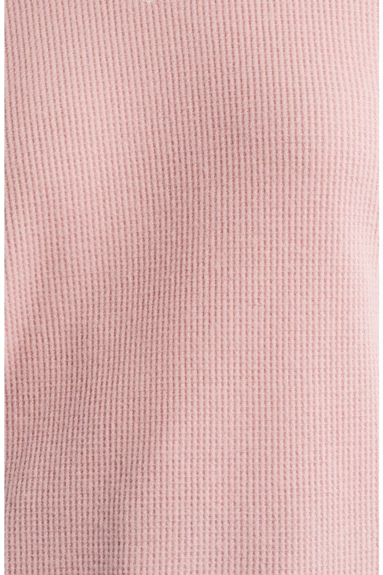 Contrast Stitch Waffle Knit Sweatshirt, Alternate, color, BLUSH