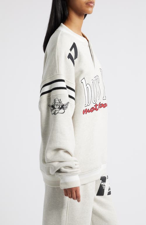Boys Lie Running On Fumes Jordan Henley Sweatshirt In Heather Ash Grey