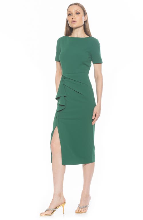 Alexia Admor Zayd Midi Sheath Dress In Green