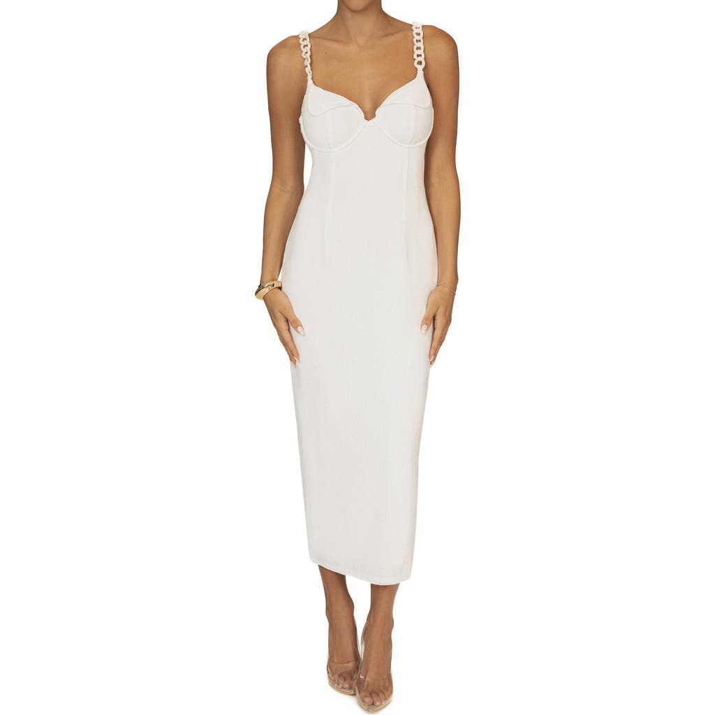 JLUXLABEL Secret Hideout Bustier Dress in White