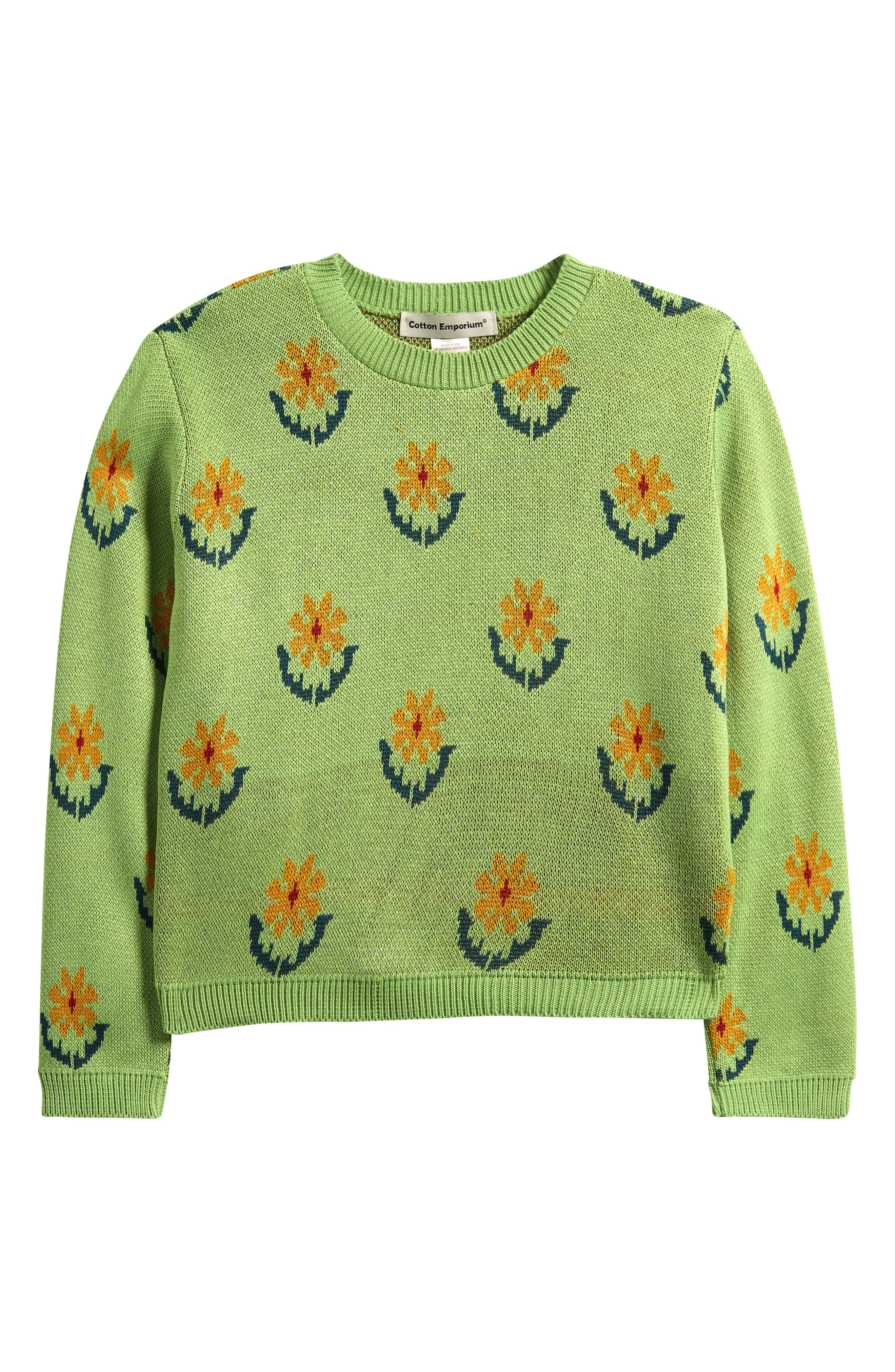 Cotton Emporium Kids' Daisy Crewneck Sweater