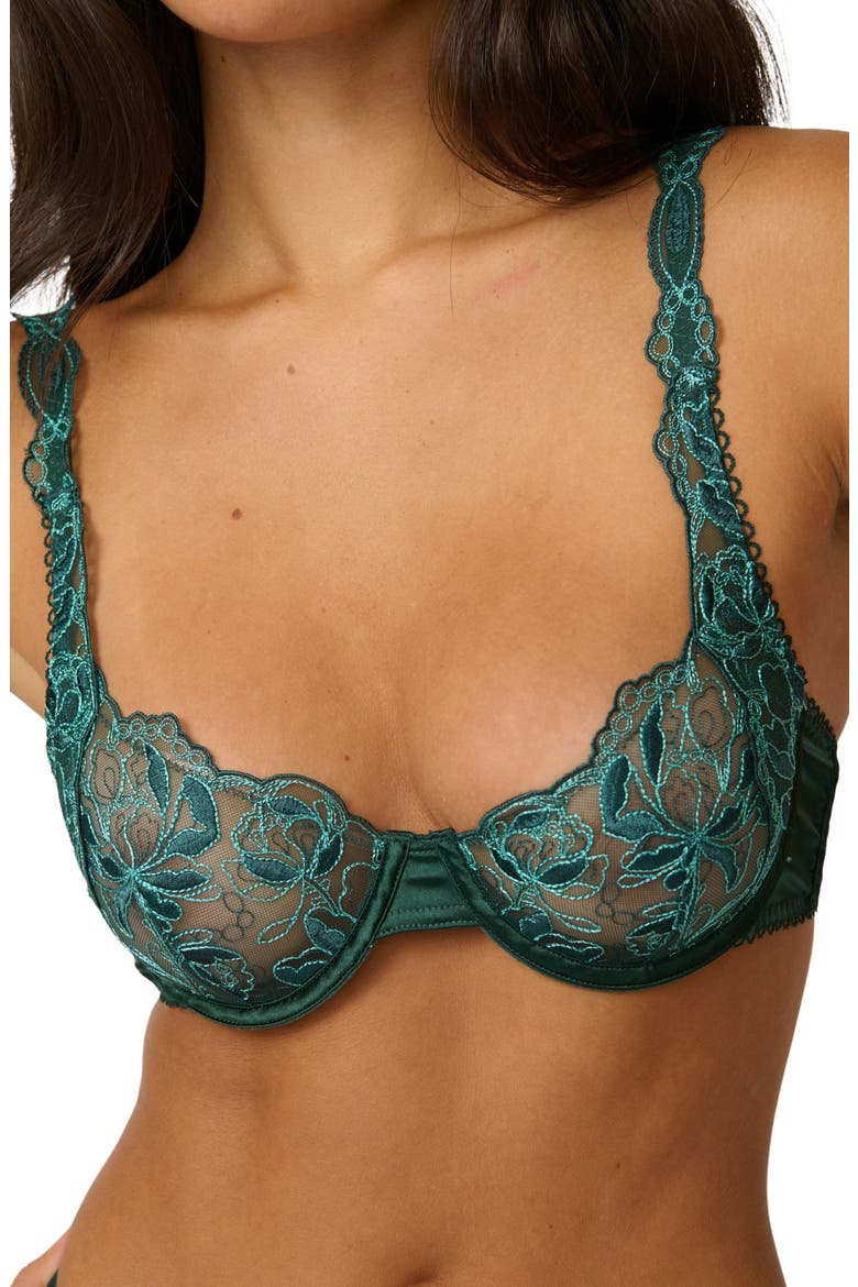 Darling Underwire Bra, Main, color, EMERALD