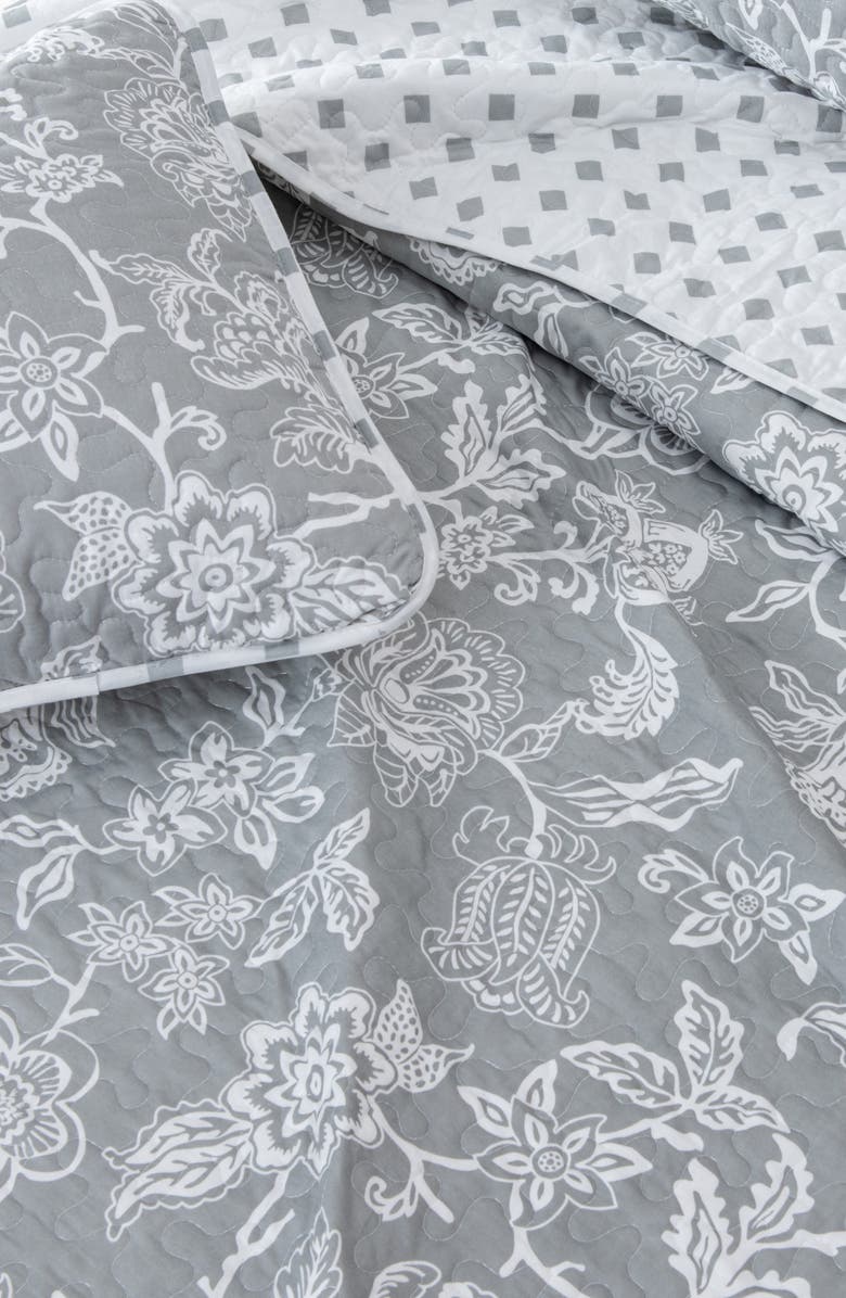 Woven & Weft Floral 3-Piece Quilt Set, Alternate, color, 