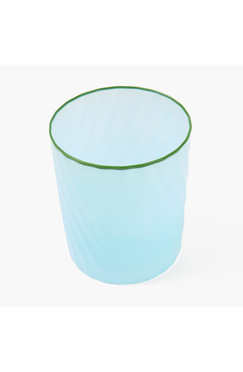 Mrs. Alice Swirl Water Glasses, Alternate, color, Blue