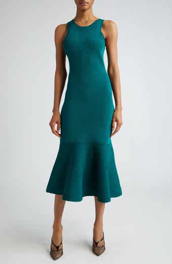 Victoria Beckham Metallic Sleeveless Knit Dress