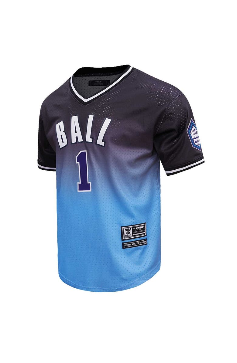 PRO STANDARD Men's Post LaMelo Ball Navy/Blue Charlotte Hornets Ombre Name & Number T-Shirt, Alternate, color, Navy
