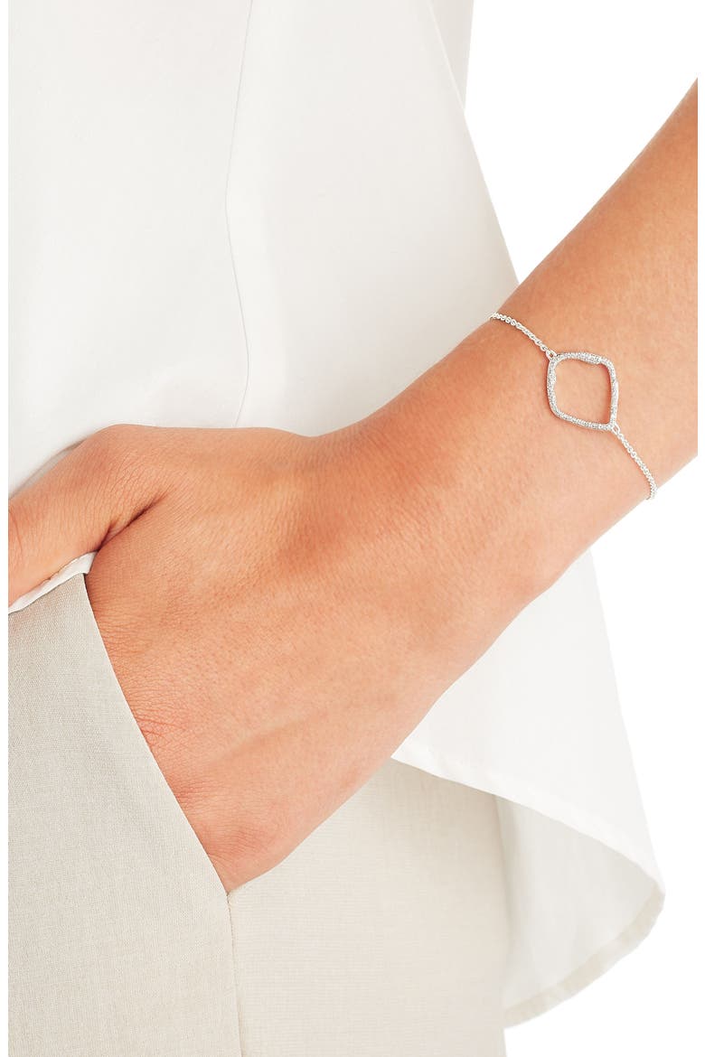 Riva Large Hoop Diamond Bracelet, Alternate, color, SILVER