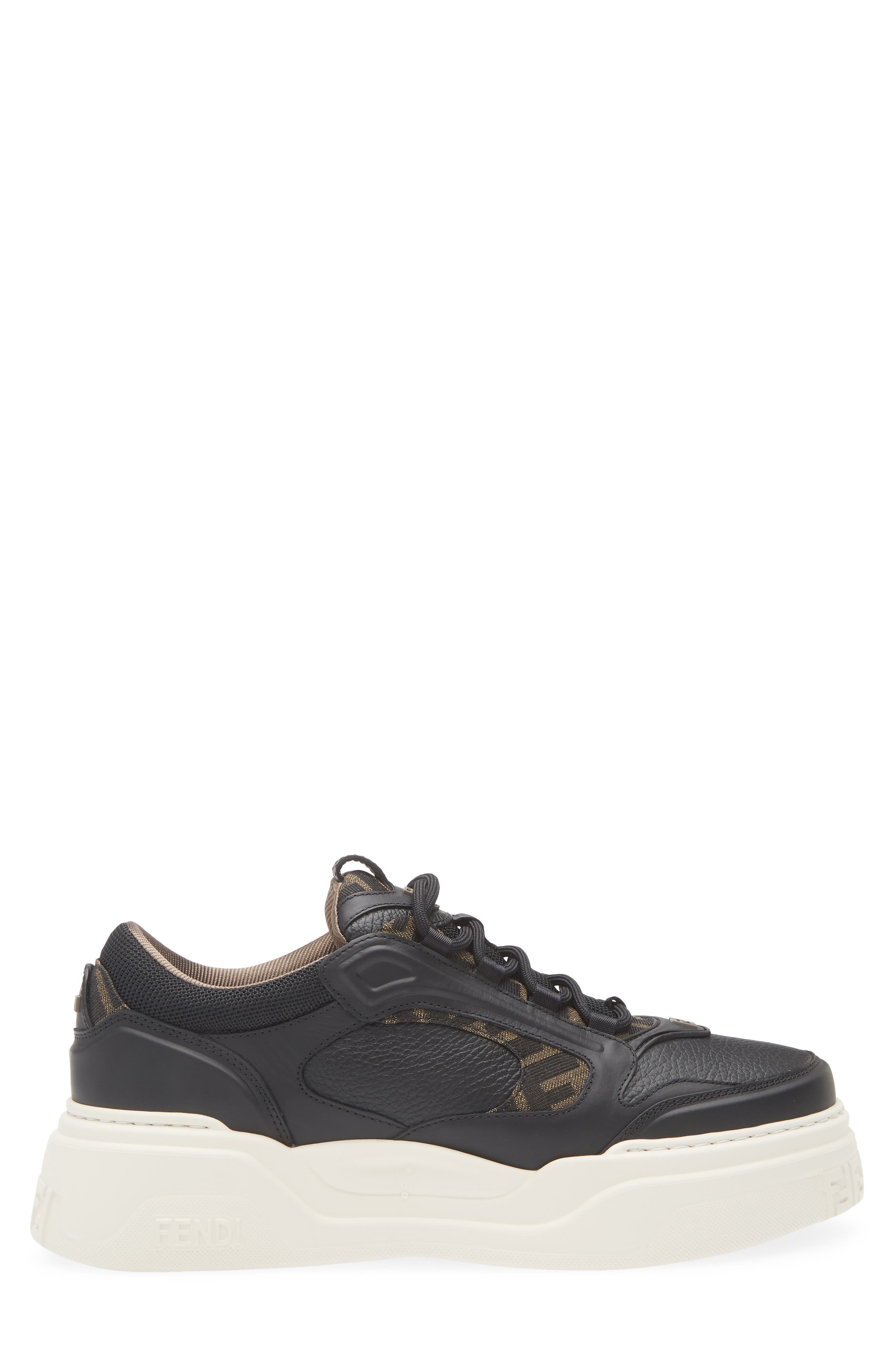Fendi Force Sneaker, Alternate, color, F08m4-Nero Nero Nero