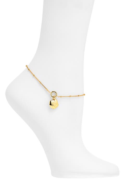 Sand Dollar Charm Anklet