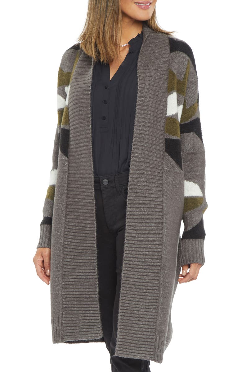 NYDJ Fair Isle Longline Cardigan, Main, color,