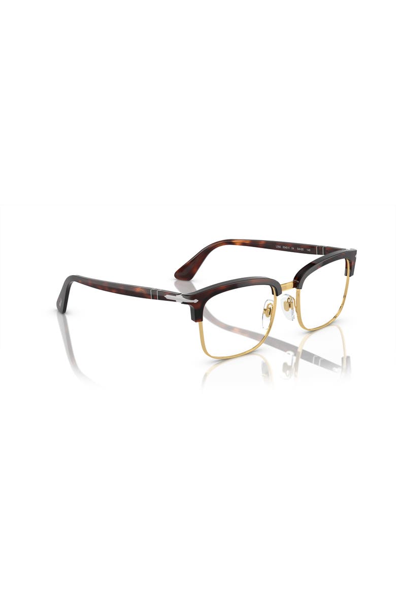 Persol 52mm Rectangle optical glasses, Alternate, color, Tortoise