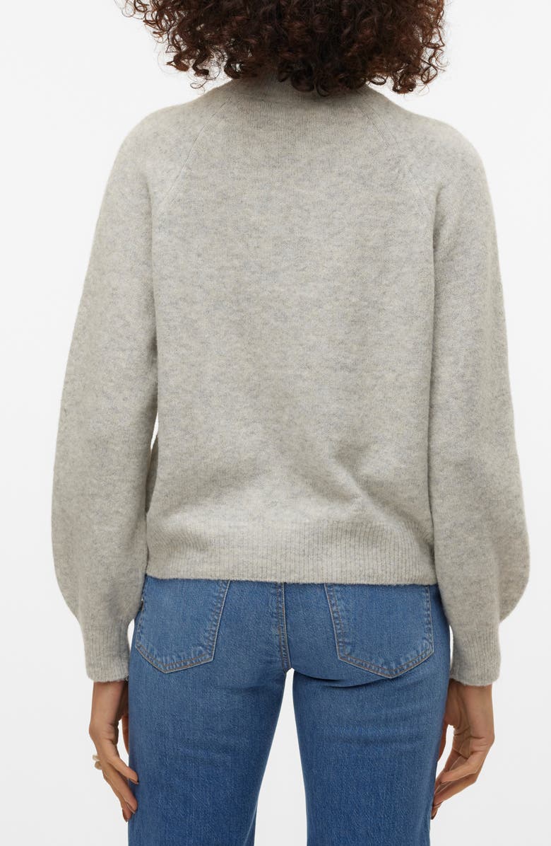 VERO MODA Leaf Mock Neck Sweater, Alternate, color, 