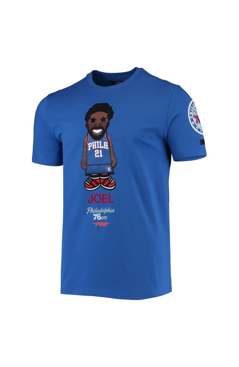PRO STANDARD Men's Pro Standard Joel Embiid Royal Philadelphia 76ers Caricature T-Shirt, Alternate, color, 