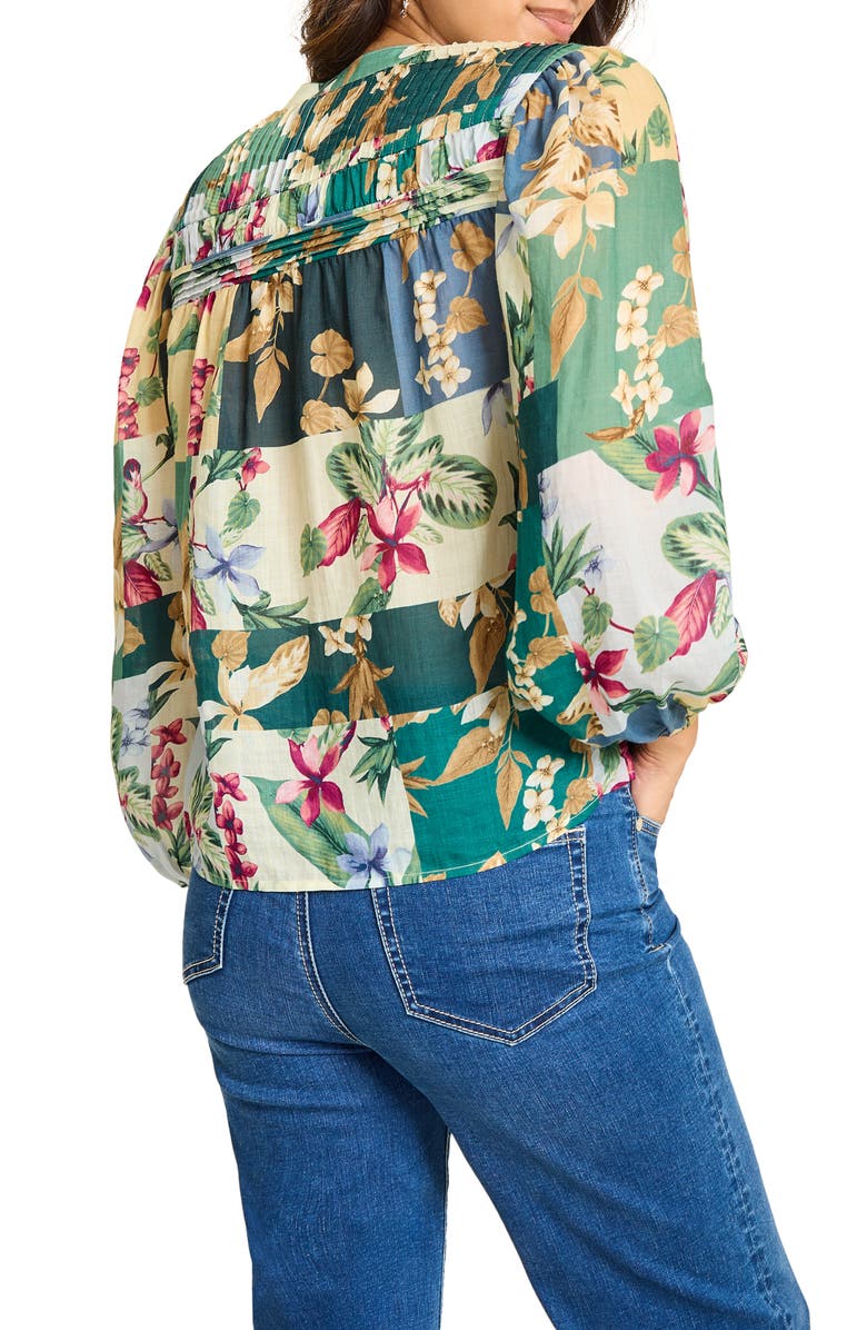 Tommy Bahama Floral Pintuck Top, Alternate, color,