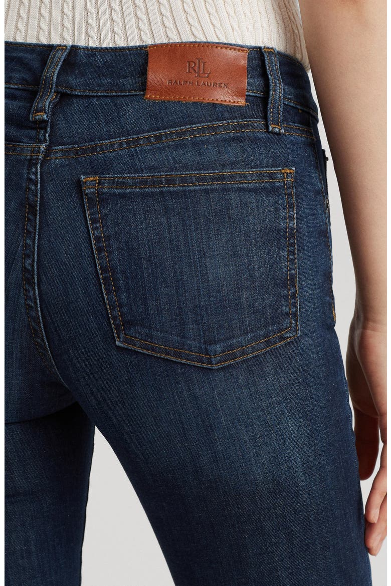 Mid Rise Straight Leg Jeans, Alternate, color, DEEP ROYAL WASH DENIM
