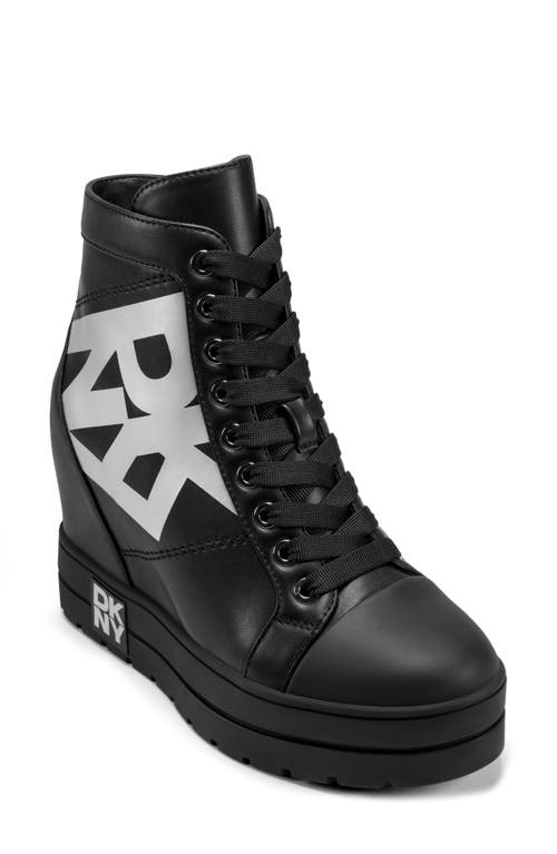 Dkny Clary Wedge Sneaker In Multi