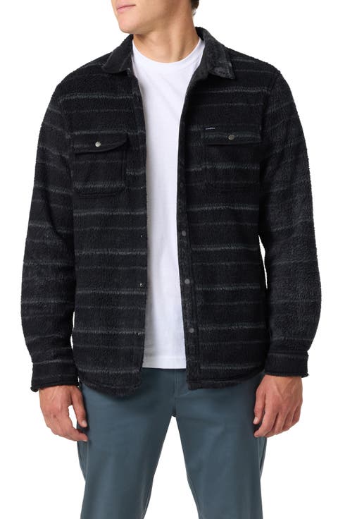 Glacier Fleece Snap-Up Overshirt